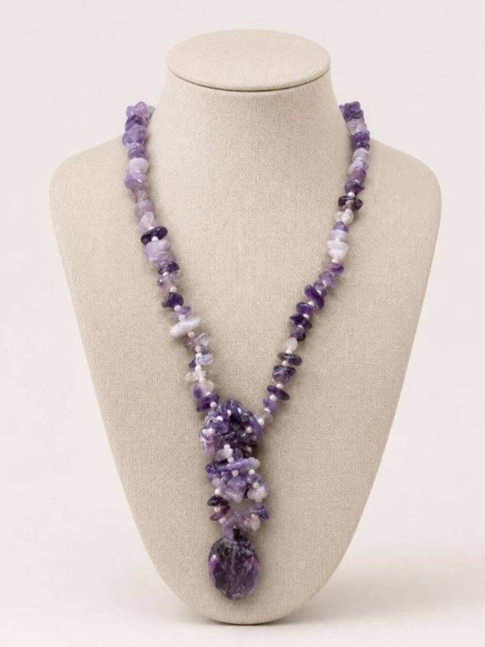 Vintage Carol Daupalise Amethyst Necklace